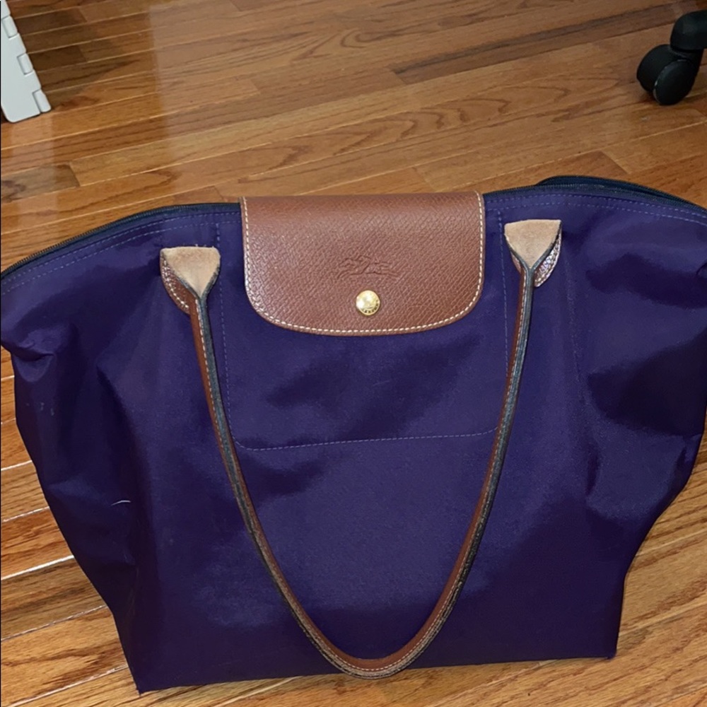 Purple long champ bag